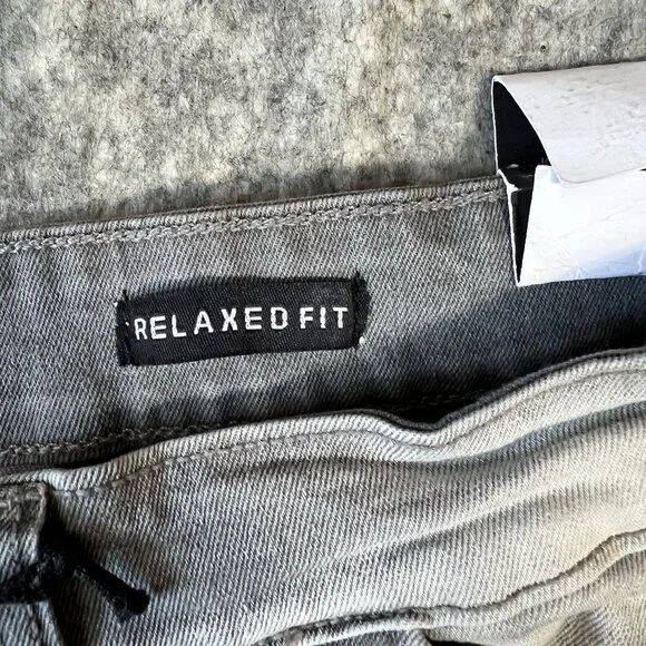 Copper Rivet Relaxed Fit Cargo Utility Pants 42x32 Gray Buckle Strap Moto Street